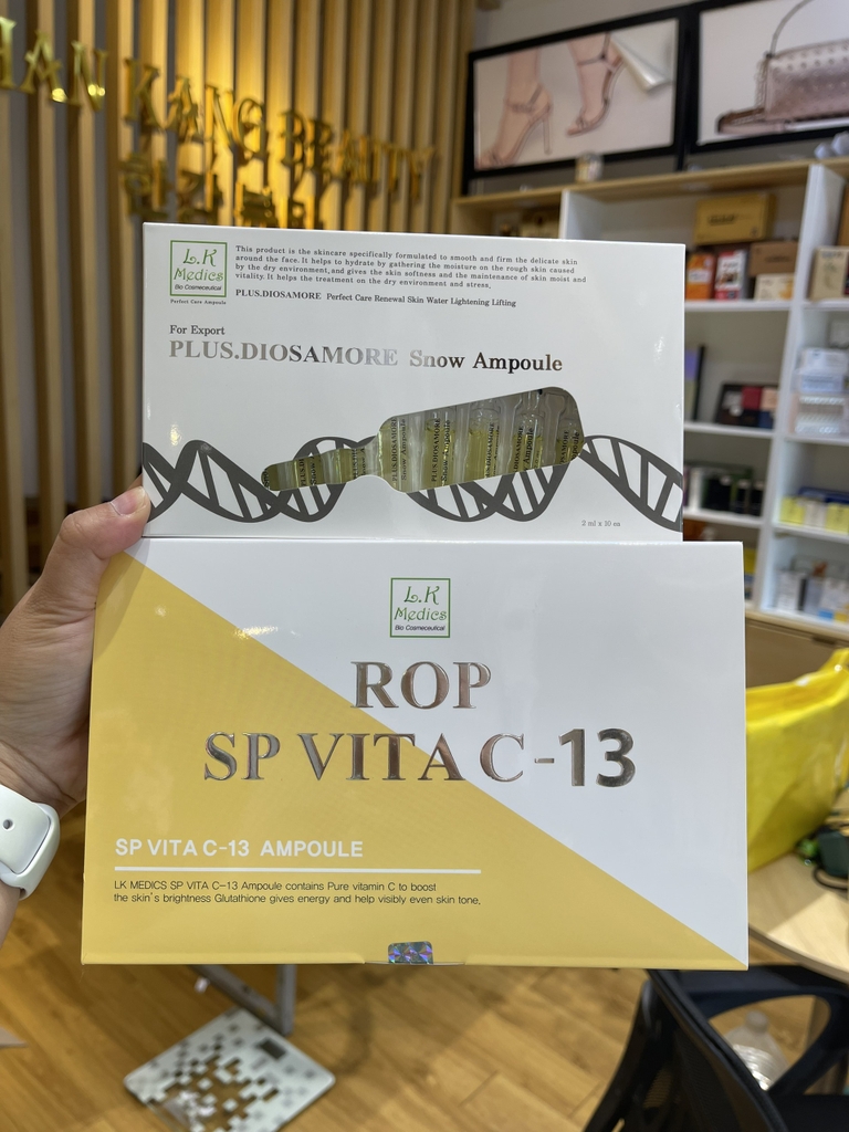 Tinh chất đặc trị nám, tàn nhang ROP SP VITA C-13 AMPOULE  LAKSKMIRA [ tặng kèm huyết thanh trắng da lakskmira]
