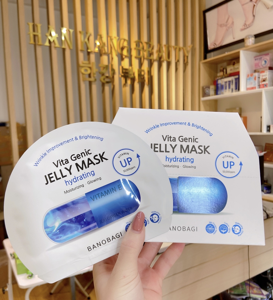 Mặt nạ Banobagi Vita Genic Jelly Mask Hydrating - Vitamin E: Siêu cấp ẩm, phục hồi, sáng da (có VAT)
