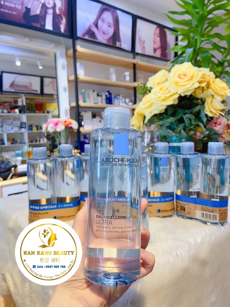 Nước tẩy trang giàu khoáng cho da nhạy cảm La Roche Posay Micellar Water Ultra Sensitive Skin 400ml