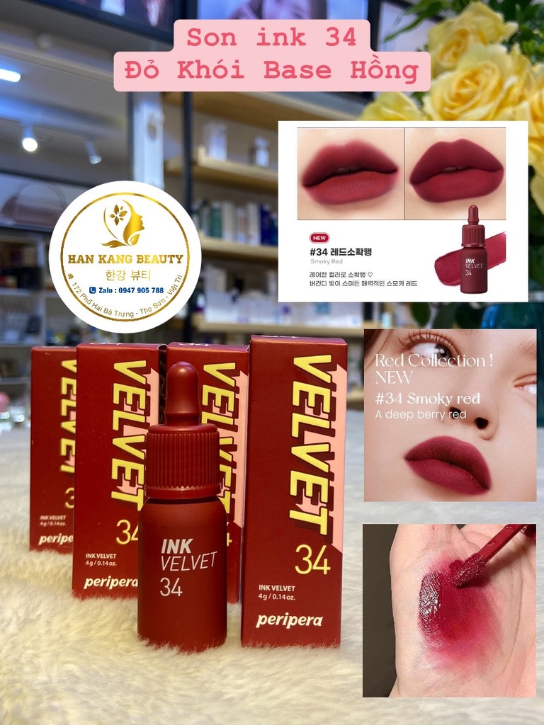 Son Kem lỳ Peripera Ink Velvet 2023