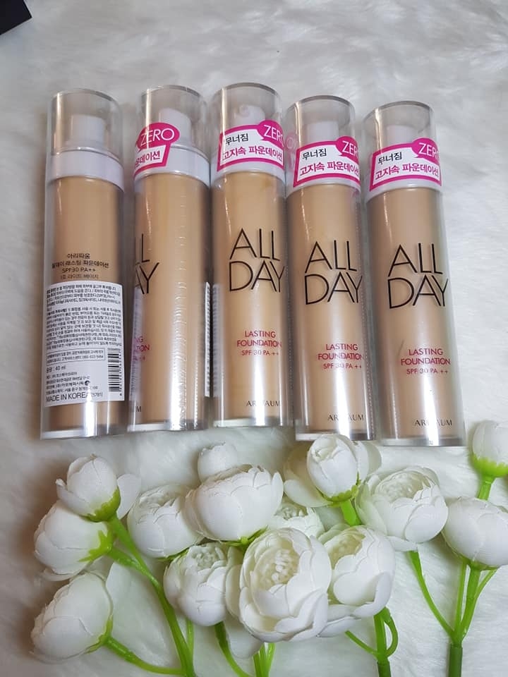 Kem Nền Che Phủ Hoàn Hảo Aritaum All Day Lasting Foundation SPF30 PA+++ .