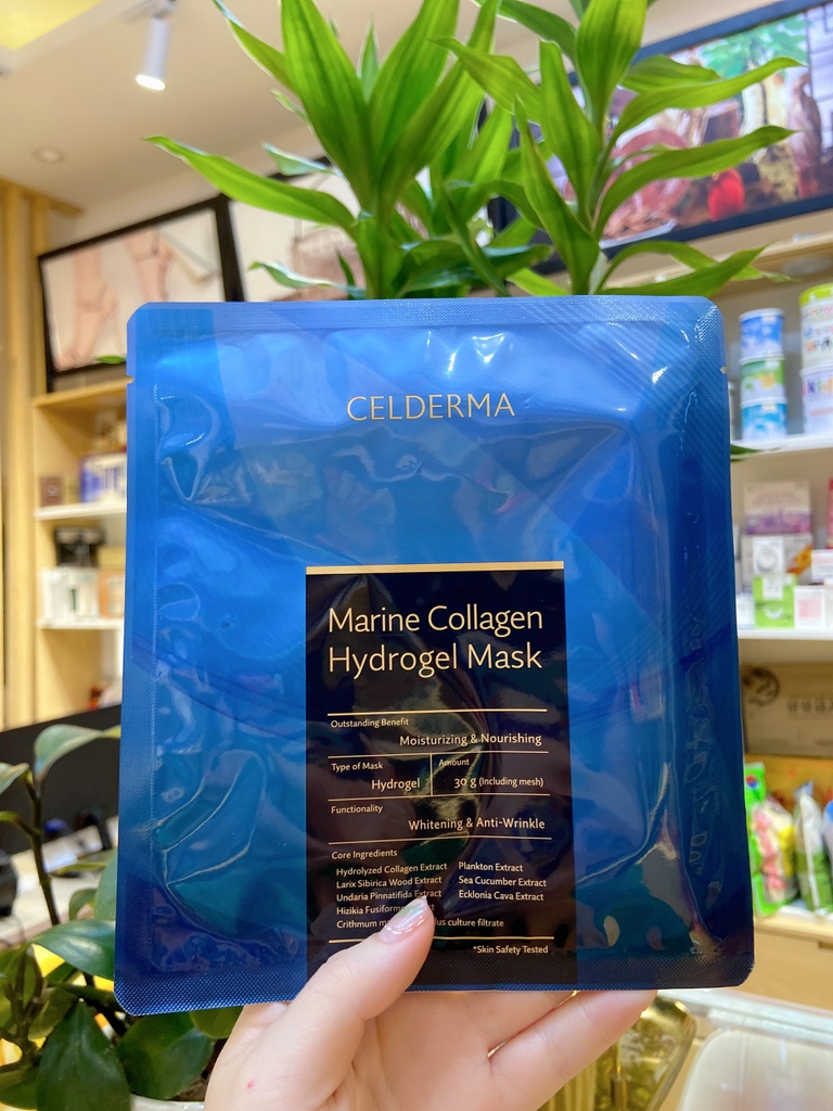 Mặt nạ thạch Collagen căng bóng, trắng da Celderma Marine Collagen Hydrogel Mask