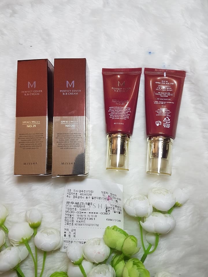 Kem nền BB Missha M Perfect Cover BB Cream SPF42/PA++.