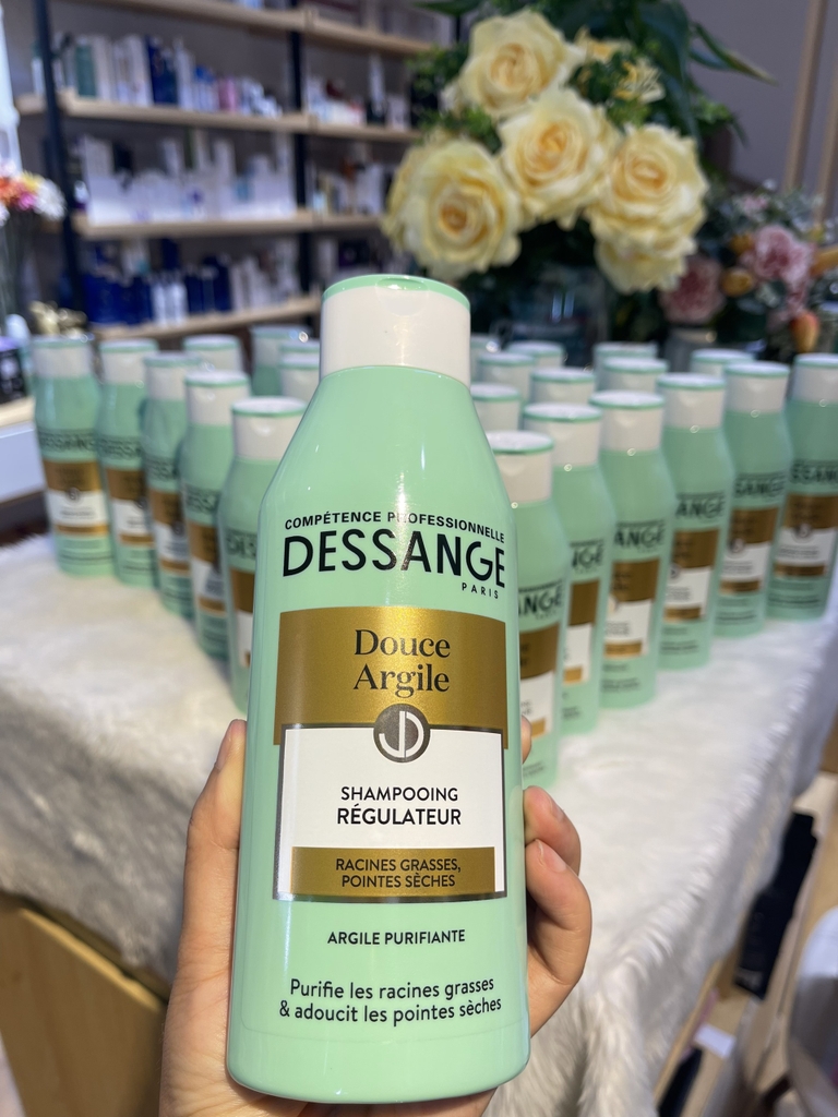 Dầu gội DESSANGE xanh dành cho tóc dầu và bết nội địa 250ml