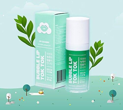 Tẩy da chết môi Bubble Lip Tok Tok Green Tea.