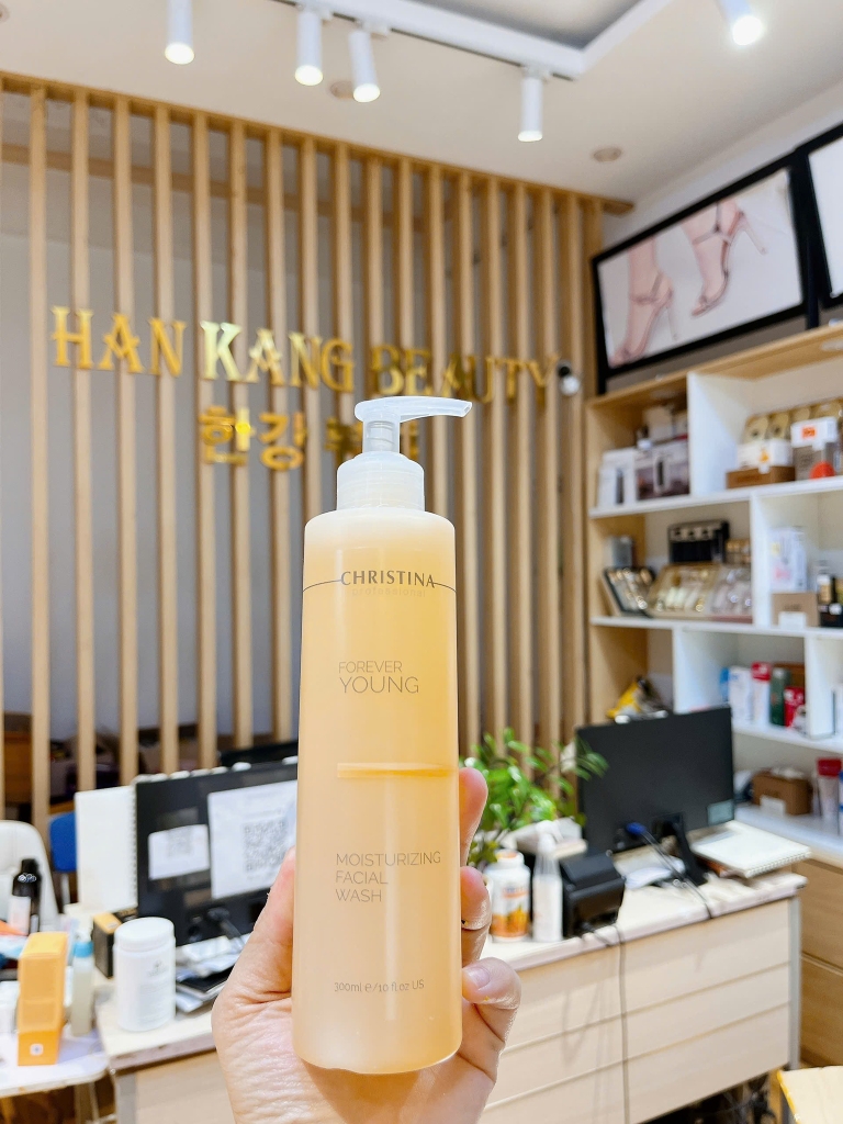 Sữa rửa mặt làm sạch dưỡng ẩm chống lão hoá Christina Forever Young Moisturizing Facial Wash 300ml