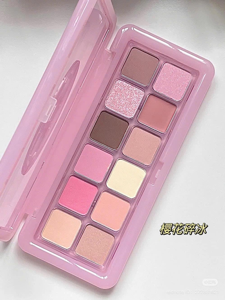Bảng Mắt 3CE New Take Eyeshadow Palette 12 Ô Màu Purely (Tone tím hồng)