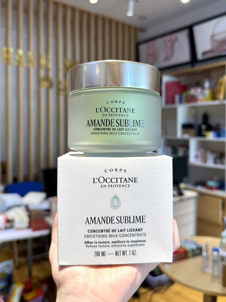 Kem Dưỡng Thể Hạnh Nhân Cấp Ẩm, Săn Chắc, Thư Giãn Da L'Occitane Amande Milk Concentrate 200ml