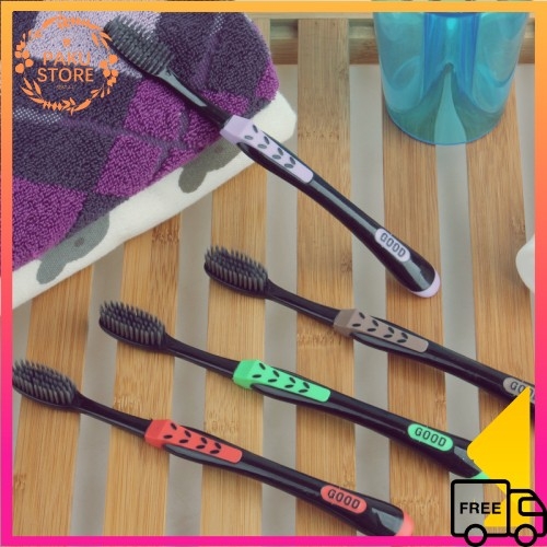 Combo 4 Bàn Chải Nano Than Hoạt Tính, Đầu Lông Mềm Khử Vi Khuẩn Jcleaninc Good Hàn Quốc