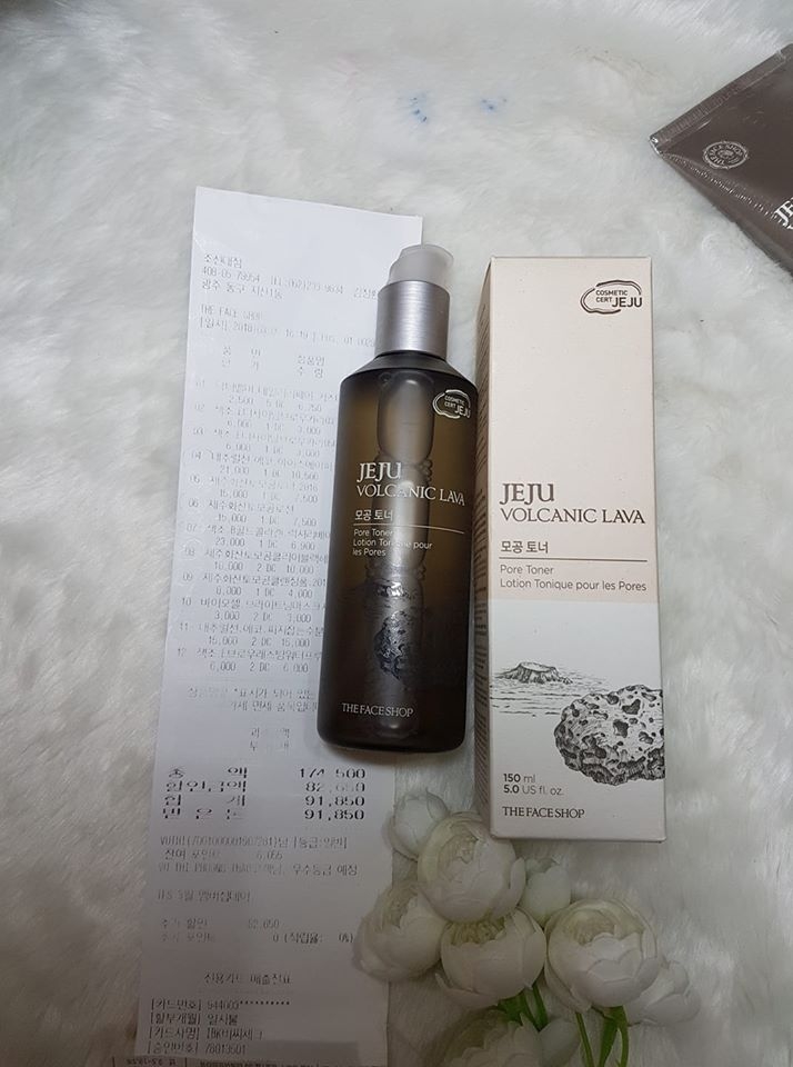 Nước hoa hồng The Face Shop Jeju Vocanic Lava Pore Toner