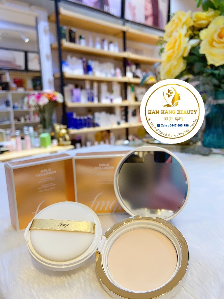 Phấn phủ Gold Collagen The Face Shop 201