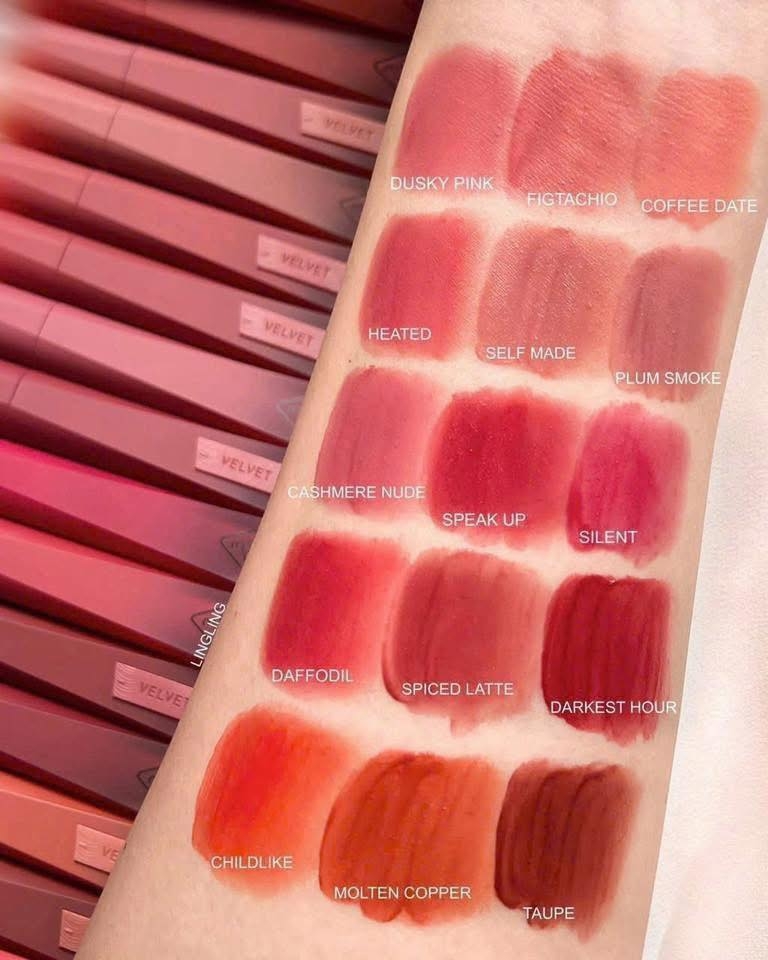 Son Kem Lì 3CE Velvet Lip Tint Plush