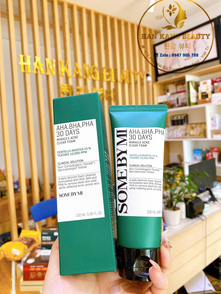 Sữa Rửa Mặt Trị Mụn Some By Mi AHA-BHA-PHA 30 Days Miracel Acne 100ml (có VAT)