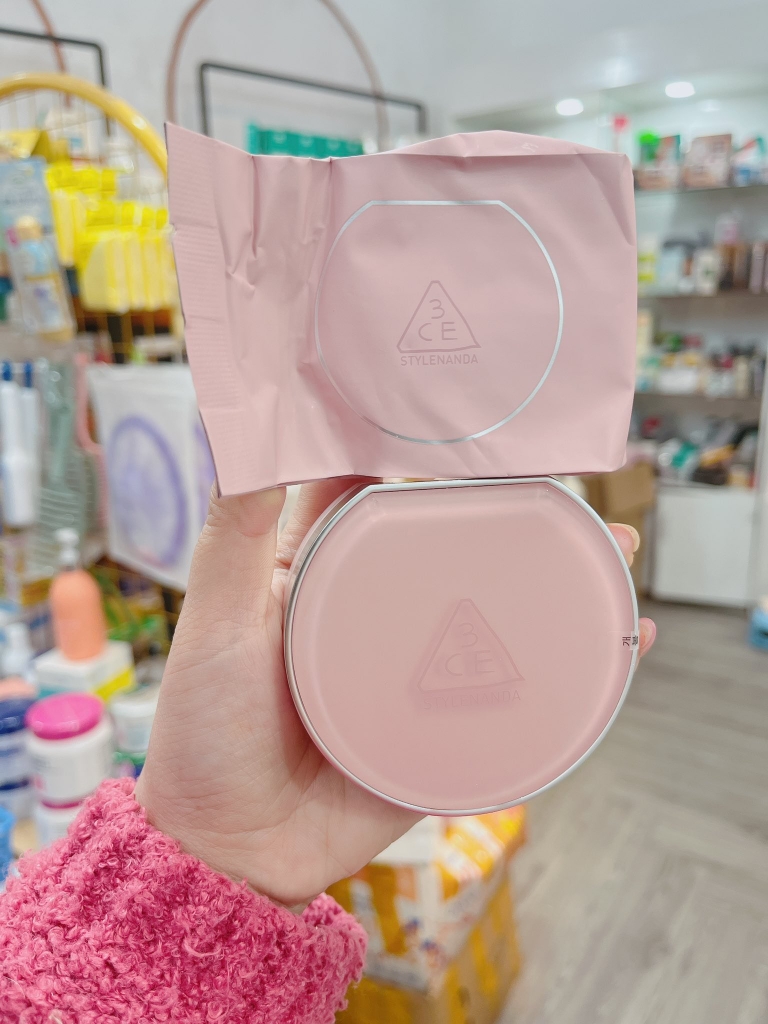 Phấn Nước che phủ tốt, lâu trôi 3CE Fitting Mesh Cover Cushion SPF 40 PA+++ 11g No.01