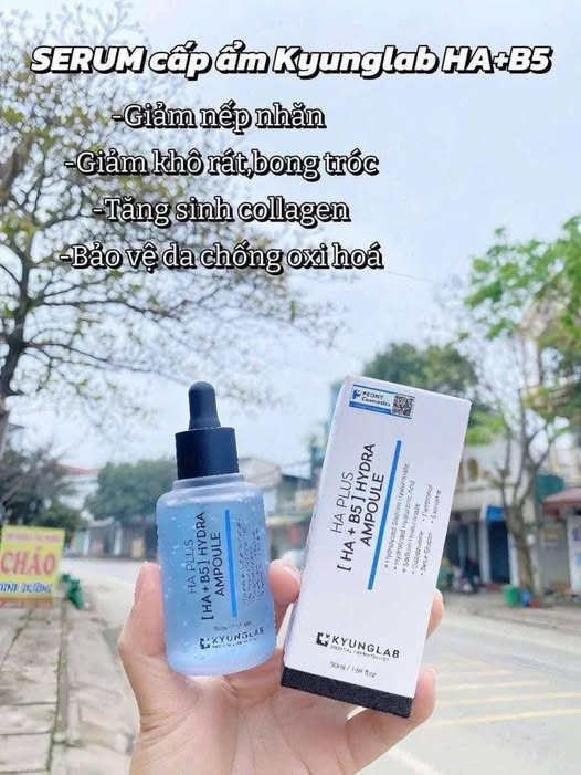 Serum cấp ẩm căng bóng da [ HA +B5 ] Kyung Lab Hydra Ampoule (có VAT)