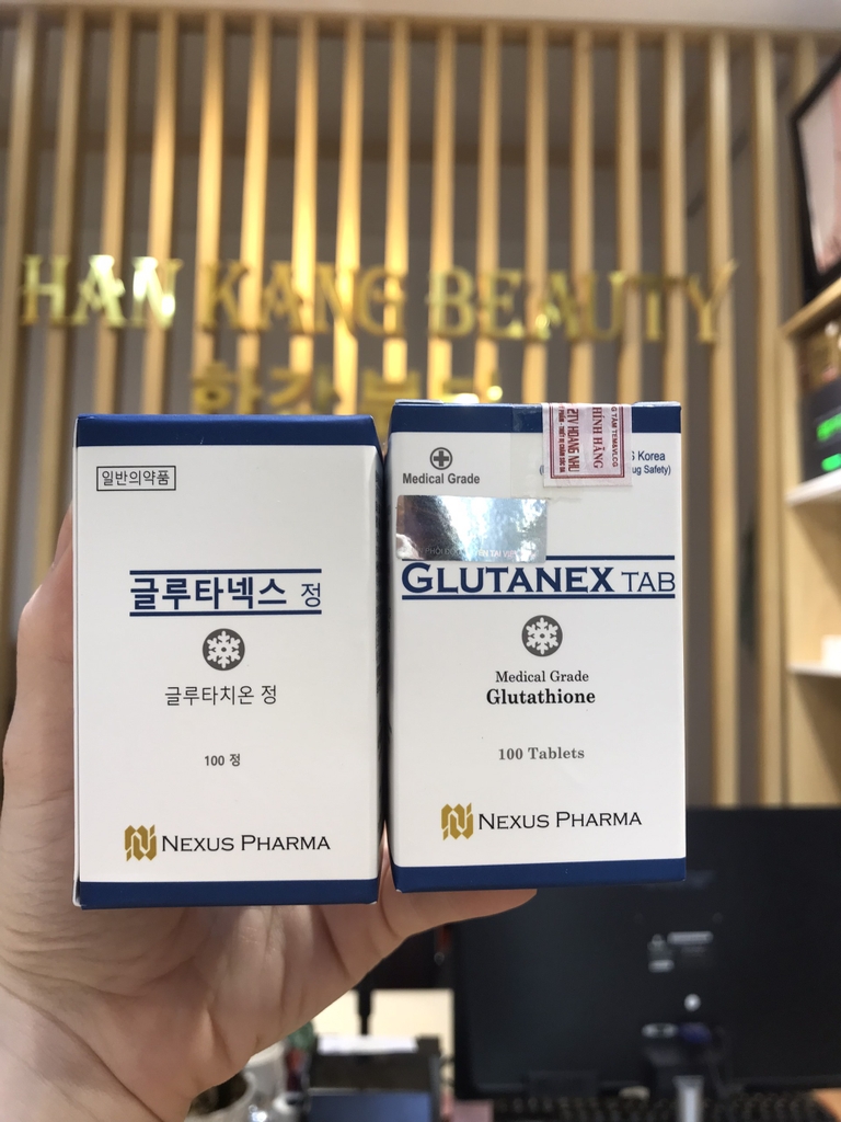 Viên uống trắng da, đẹp da Glutanex Tab Medical Grade Glutathione 100 viên Nexus Pharma