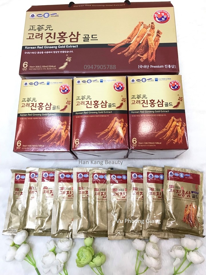 Hồng sâm 6 năm tuổi korean red ginseng gold extract