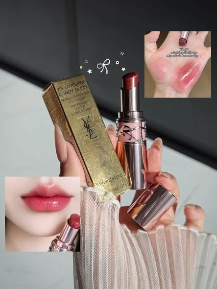Son Dưỡng Có Màu Yves Saint Laurent YSL Loveshine Candy Glow -5B Nude Crush (Hồng Đất Pha Đỏ Nâu)