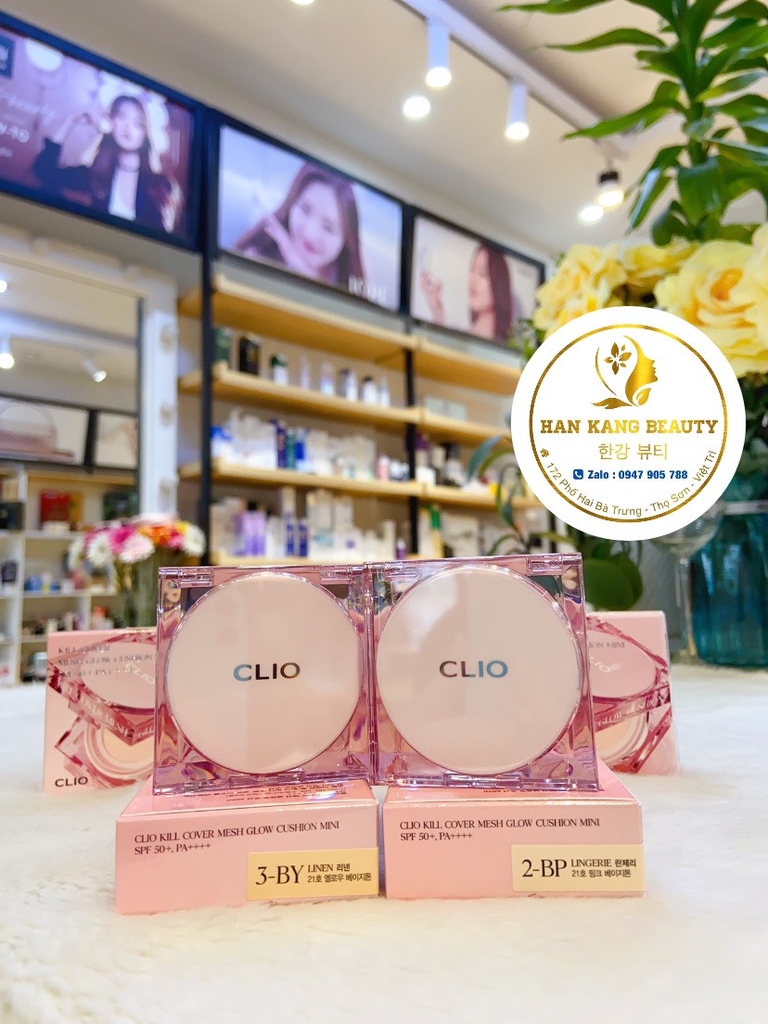 Phấn Nước Mỏng Mịn Che Khuyết Điểm Clio Kill Cover Mesh Glow Cushion SPF50+ PA++++ (Kèm Lõi)