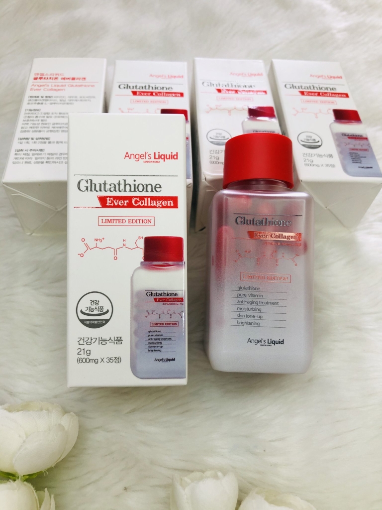 Viên uống trắng da Glutathione Ever Collagen Angel’s Liquid