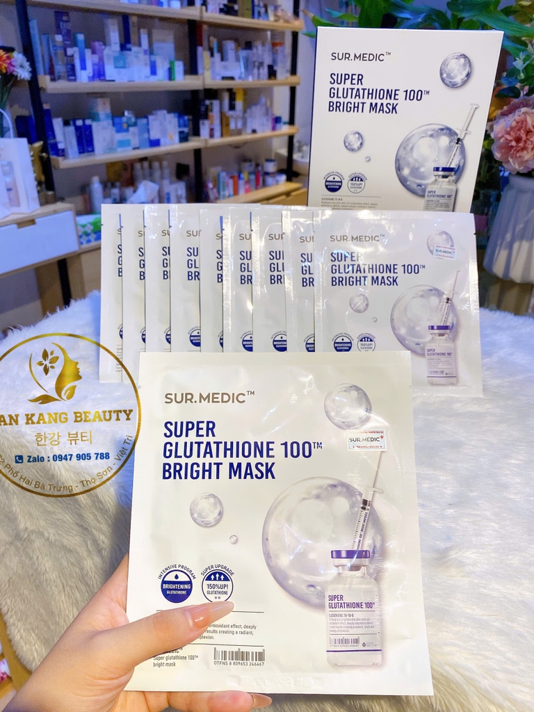 Mặt nạ dưỡng ẩm chuyên sâu Neogen Sur.Medic Bright Glutathione Mask