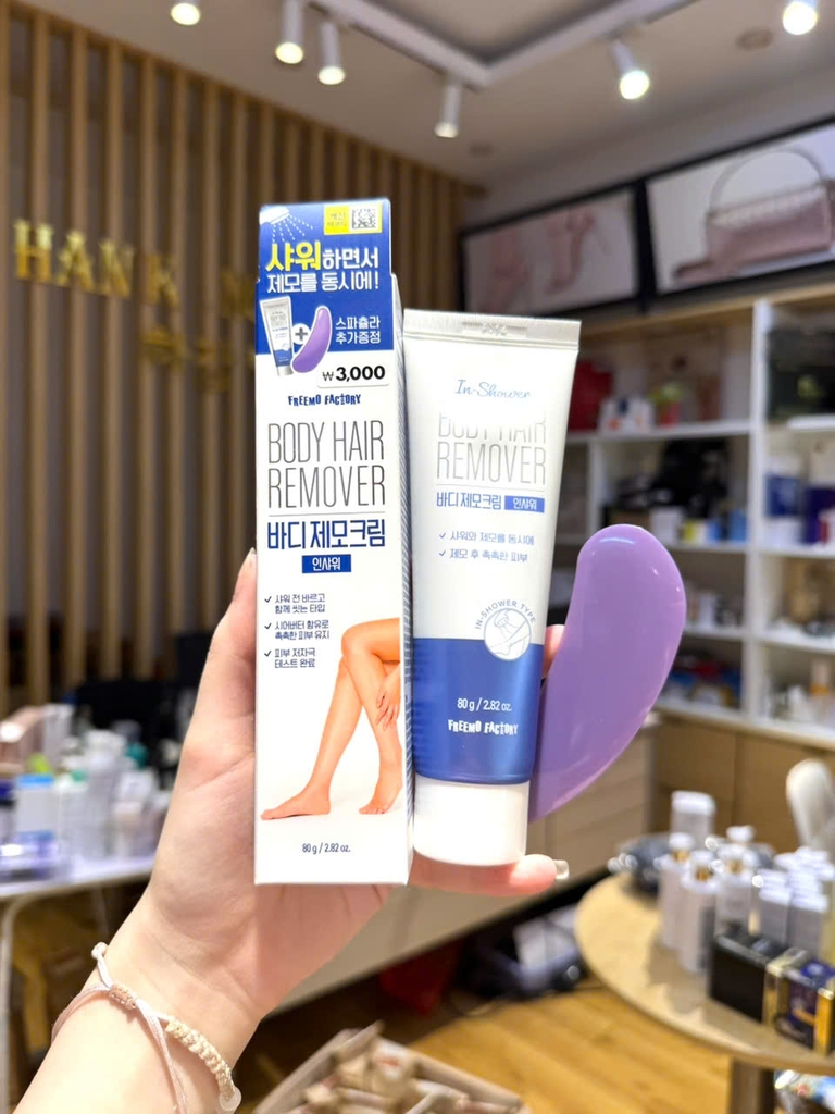 Kem tẩy lông toàn thân Hàn Freemo Factory Body Hair Remover 80g