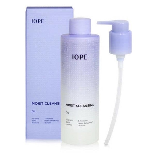 Dầu Tẩy Trang Cao Cấp Sạch Sâu Dầu Thừa, Bụi Mịn Trên Da IOPE Moist Cleansing Oil 200ml
