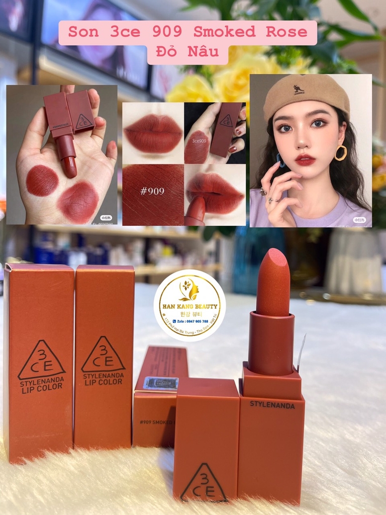 Son thỏi 3CE Lip Color Mood On-and-On