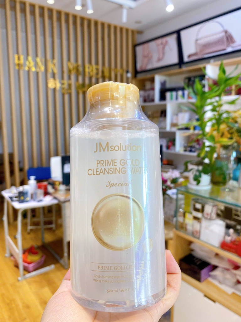 Nước tẩy trang sạch sâu cho mọi loại da JMsolution Prime Gold Cleansing Water Special Water