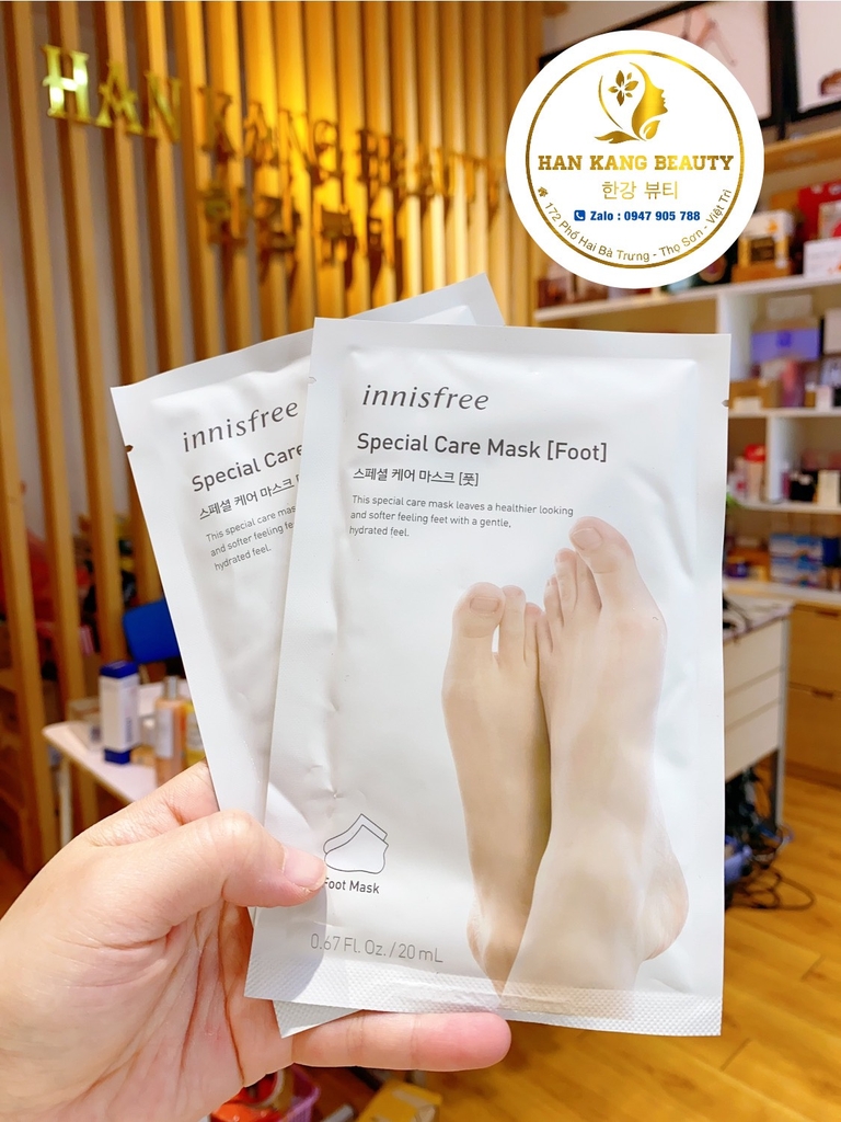 Mặt Nạ Cấp Ẩm Chống Khô Nứt, Tẩy Da Chết Chân Innisfree Special Care Mask Foot 20ml