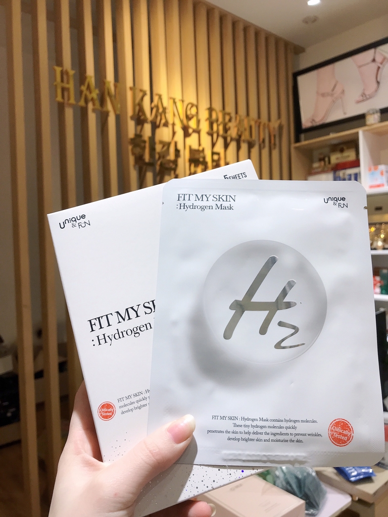 Mặt nạ giấy tinh chất H2Hydrogen Fit My Skin Hydrogen Mask chăm sóc da mặt và cung cấp độ ẩm cho da