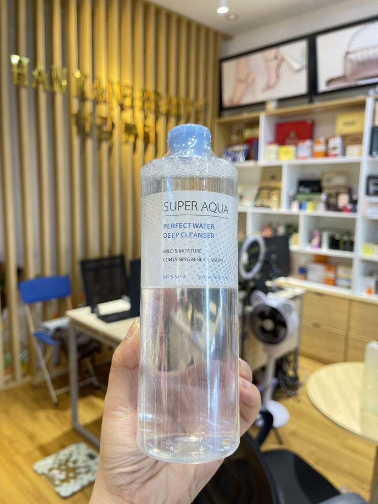 Nước Tẩy Trang Sạch Sâu Dịu Nhẹ Cho Da MISSHA Super Aqua Perfect Water Deep Cleanser 500ml