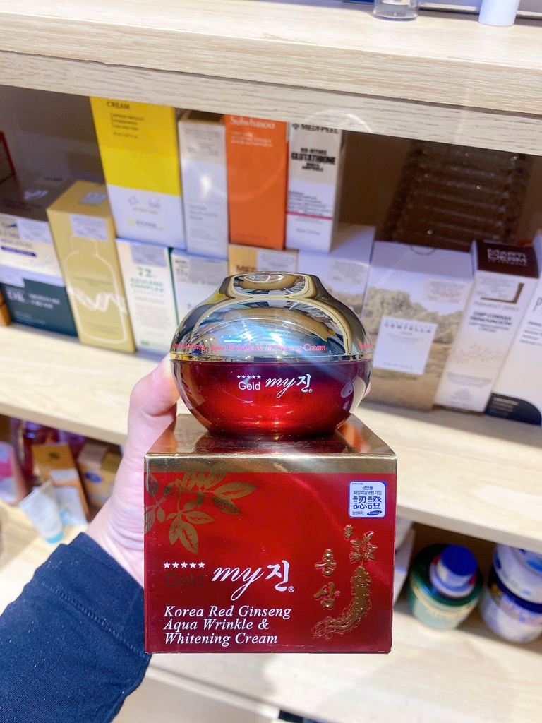Kem Dưỡng Da Trắng Hồng Sâm My Gold Hàn Quốc (Đỏ)