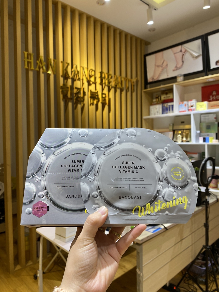 Mặt nạ Banobagi Super Collagen Mask Vitamin C - Làm sáng, mờ sắc tố, đàn hồi và cấp ẩm (có hóa đơn VAT)