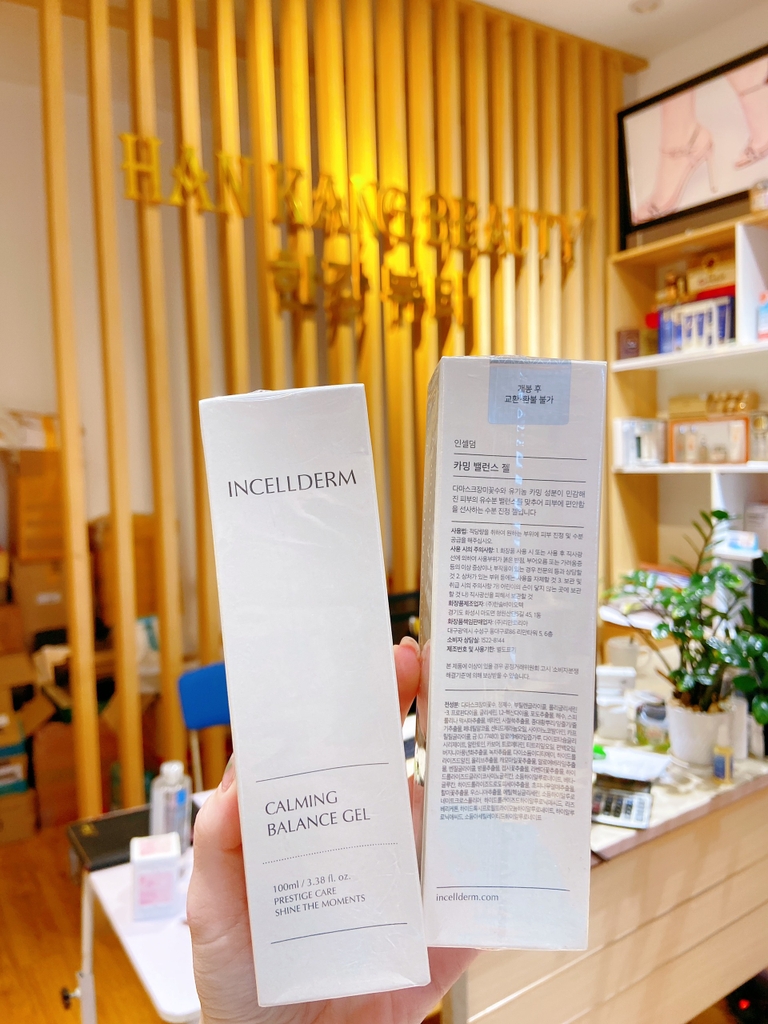 Gel làm dịu và mềm da mẫn cảm, chiết xuât từ vàng Calming Balance Gel Incellderm 100ml