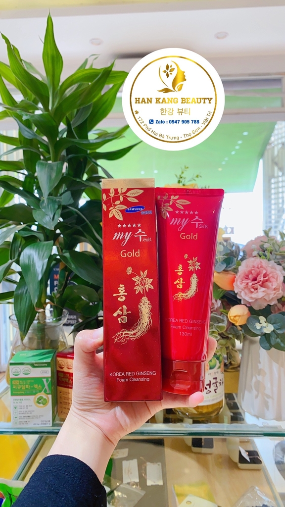 Sữa rửa mặt sâm My Gold ( Sạch sâu lỗ chân lông, ngừa mụn cám, sạch bã nhờn, giữ ẩm da) (có VAT)