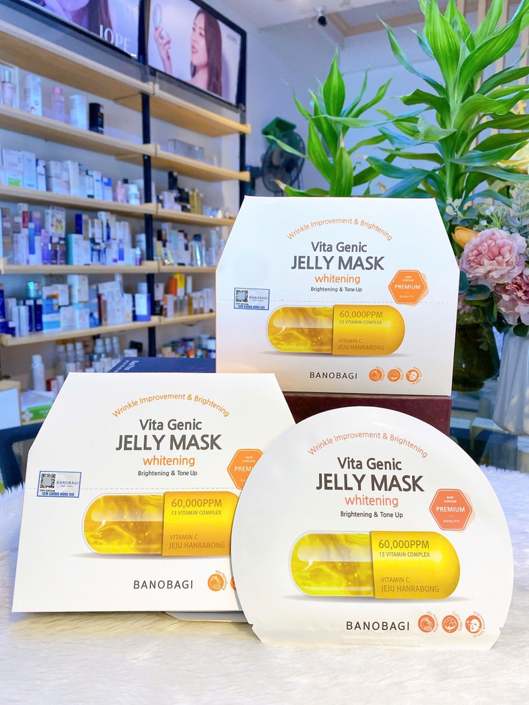 Mặt nạ trắng da, mờ thâm Banobagi Vita Genic Jelly Mask Whitening Premium 30g [ MẪU MỚI ]