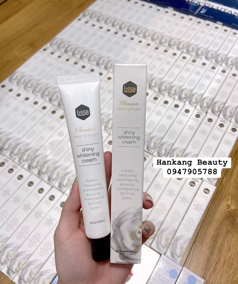 Kem dưỡng trắng khỏe da nâng tone Lisse Real Hydrogen Shiny Whitening Cream 50ml