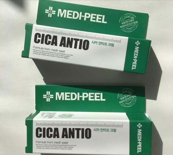 Kem trái nhàu trắng mịn giảm mụn, liền sẹo, thải độc tố Medi peel Cica Antio cream