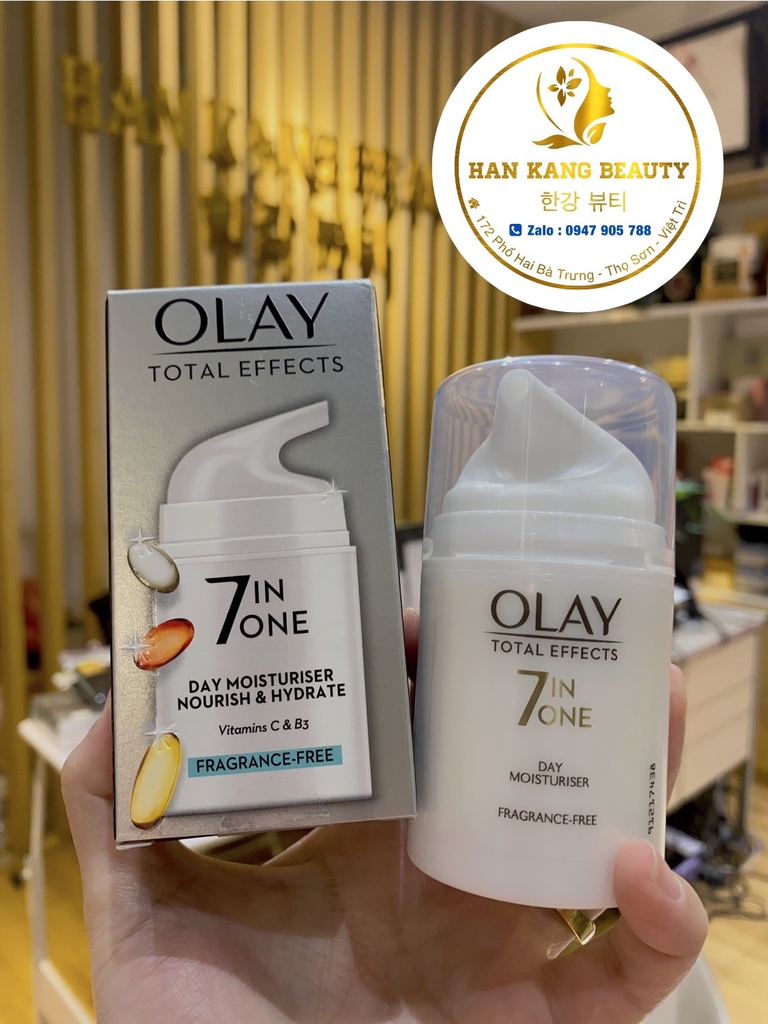 Kem Dưỡng Olay 7In1 Bản UK Ban Ngày và Ban Đêm sáng da chống lão hóa 50ml