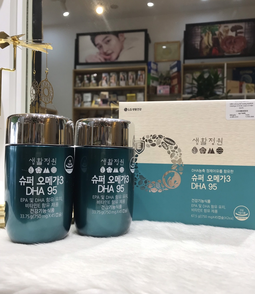 Viên uống Omega3 DHA bổ não, bổ mắt của LG Hàn Quốc