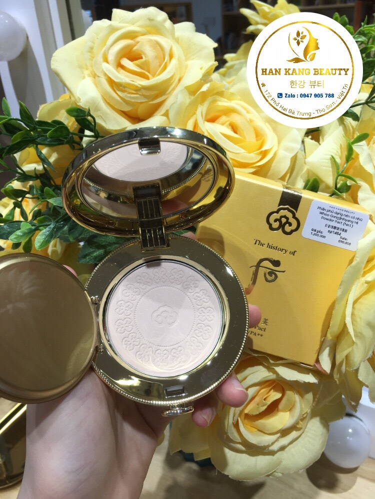 Phấn phủ dạng nén có nhũ Whoo Gongjinhyang Mi Powder Pact