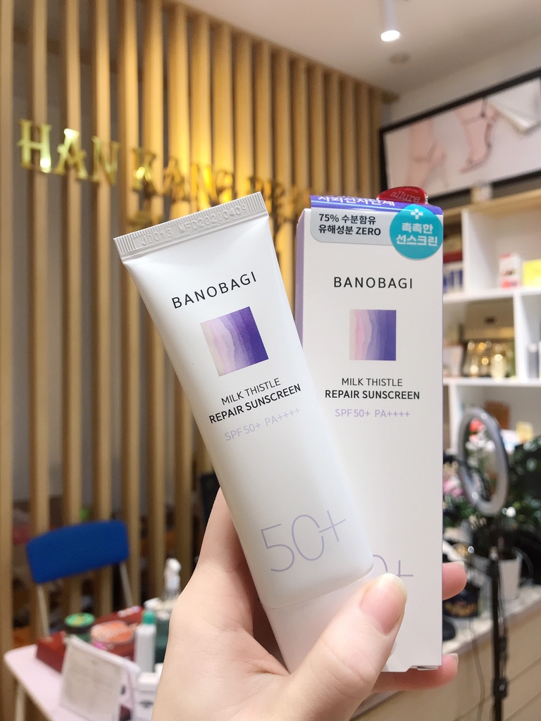 Kem Chống Nắng Phục Hồi Banobagi Milk Thistle Repair Sunscreen SPF 50+ PA++++