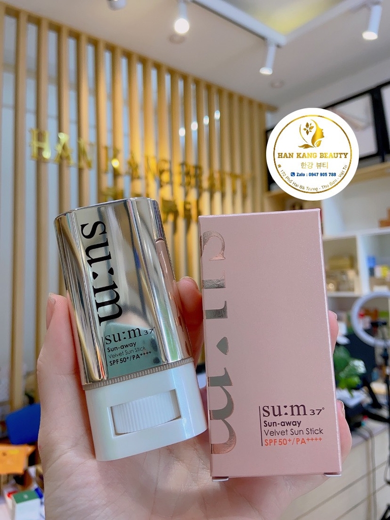 Chống nắng dạng thỏi dưỡng trắng cải thiện nếp nhăn Su:m37 Sun-away Velvet Sun Stick SPF50+/PA++++ 18g