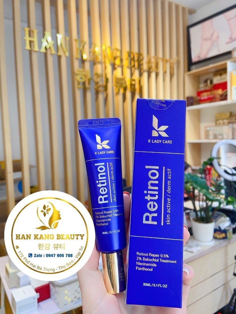 Kem dưỡng siêu căng bóng, tái tạo làn da Retinol K Lady Care Premium Retinol Elastin Cream 0.5% 35ml