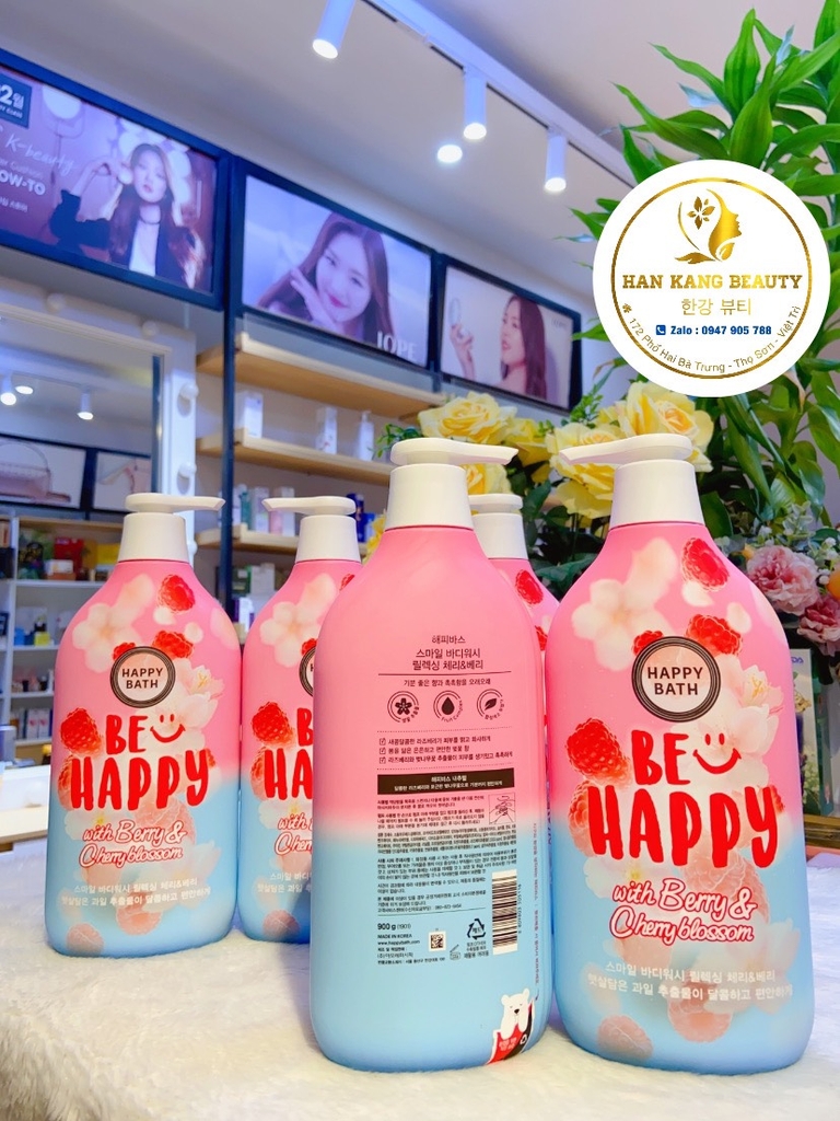 Sữa tắm cao cấp Happy Bath Hàn Quốc 900ml