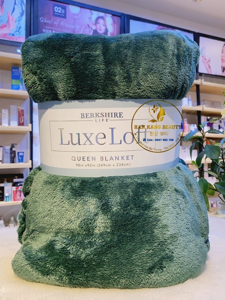 Chăn mềm lông cừu LuxeLoft nặng 1.6kg