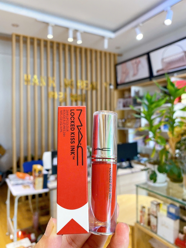 Son Kem lì mịn MAC Locked Kiss Ink 24HR Lipcolour 95 Vicious – Màu Đỏ Cam
