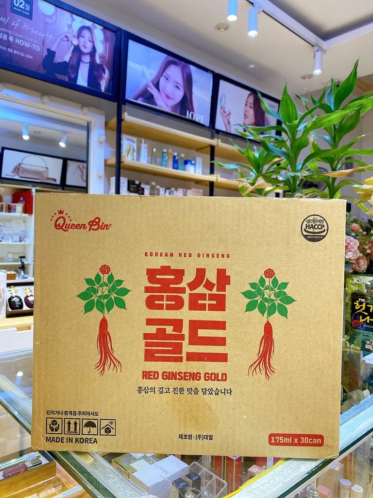 Nước uống hồng sâm lon phục hồi thể lực, sức khoẻ hàn quốc, thùng 30 lon x 175ml