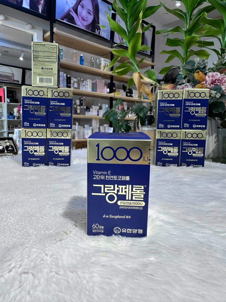 Viên uống Vitamin E 1000IU Hàn Quốc 60 viên - Chống lão hóa